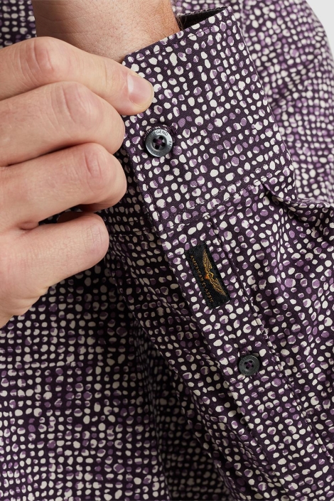 PME legend long sleeve shirt print on poplin